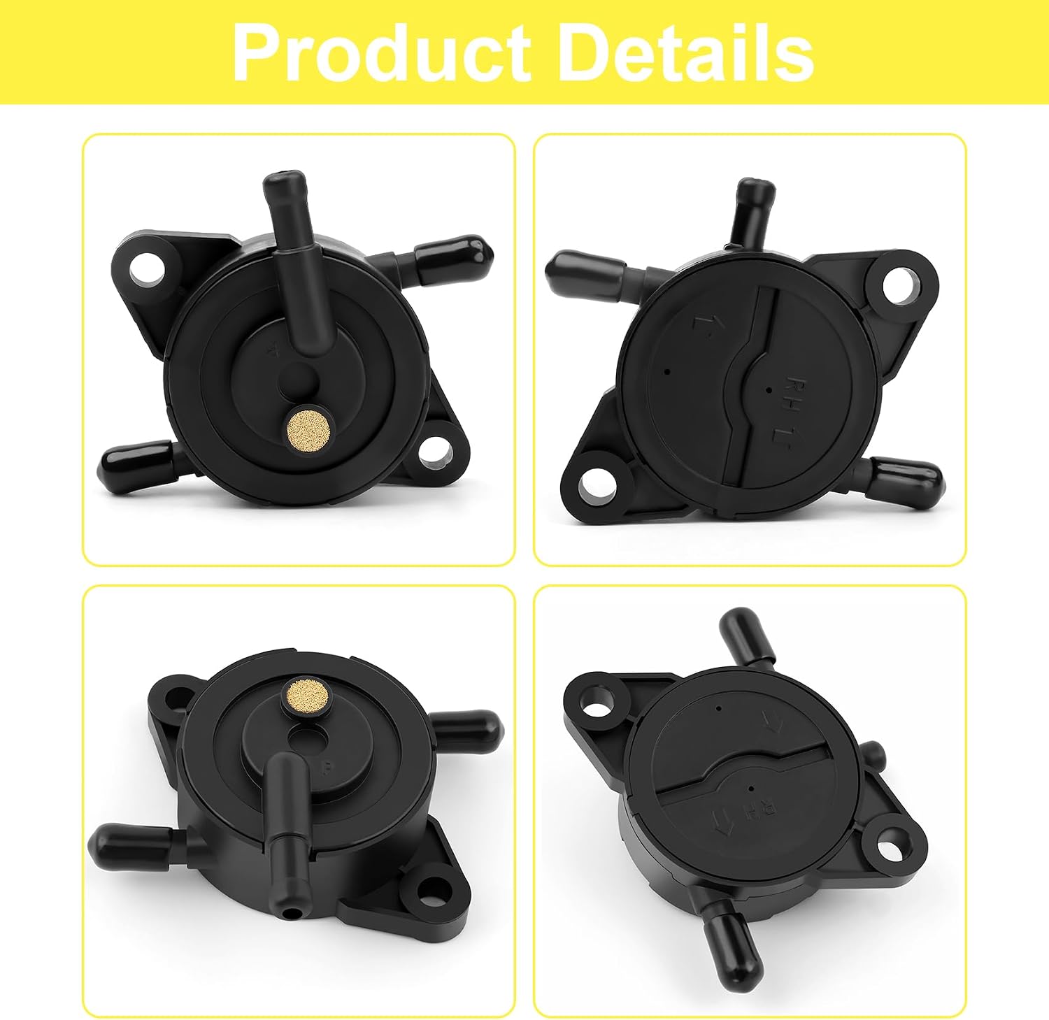 Fuel Pump For John Deere X300 X304 X305R X310 X320 X324 X350 X354 X360 X370 X380 X580 X584 Z445 Z465 Z530 Z540 Z645 Z655 Z665 Z720E Z730M Z740R W36 W48M WH61A WHP36A 636M 647A Mowers UC37181 UC16533