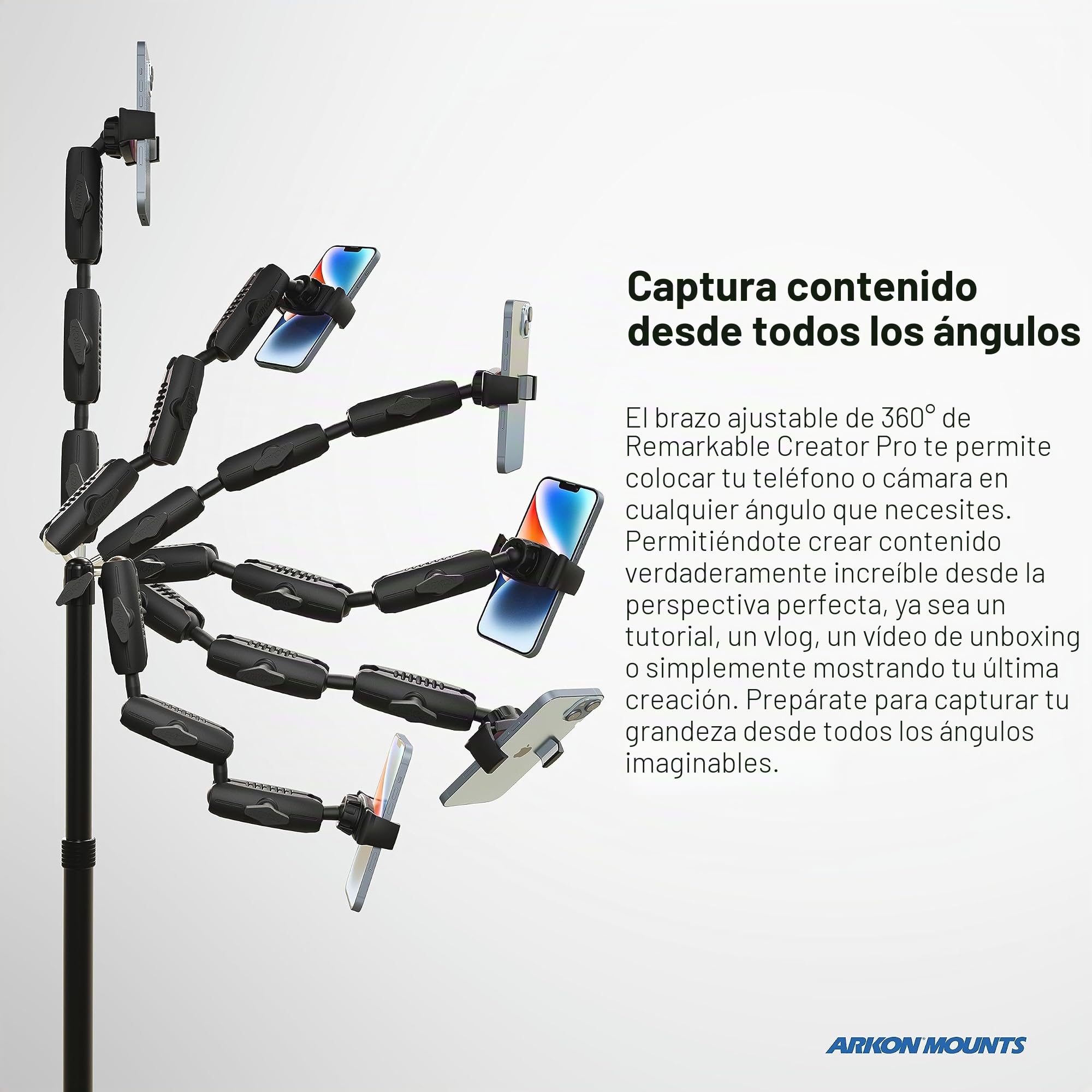 Arkon Soporte Escritorio Mesa de Cocina para Streaming