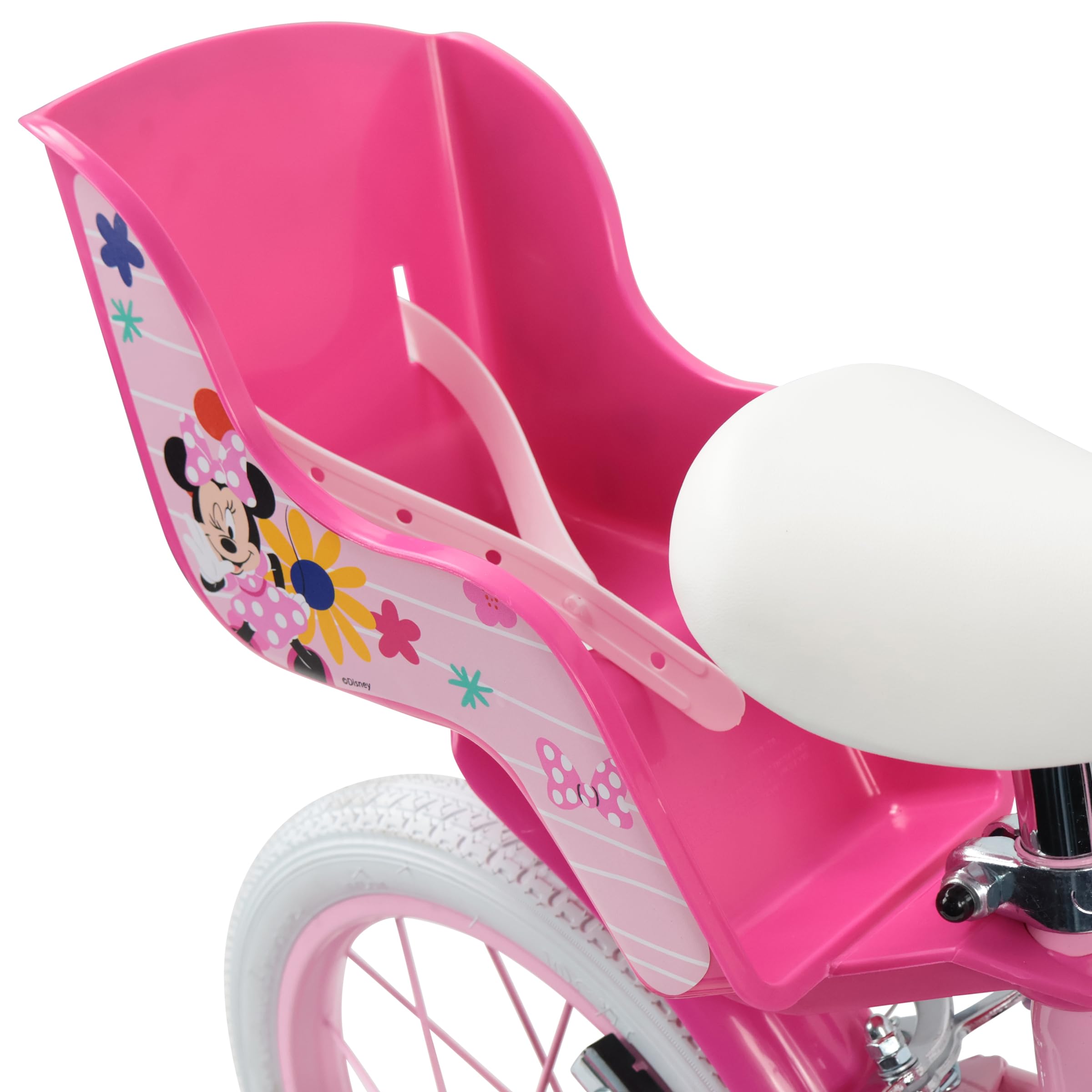 Denver Bike Bicicletta Bambina 14 Pollici Minnie, 3-5 Anni, Telaio Acciaio, Ruote Gonfiabili
