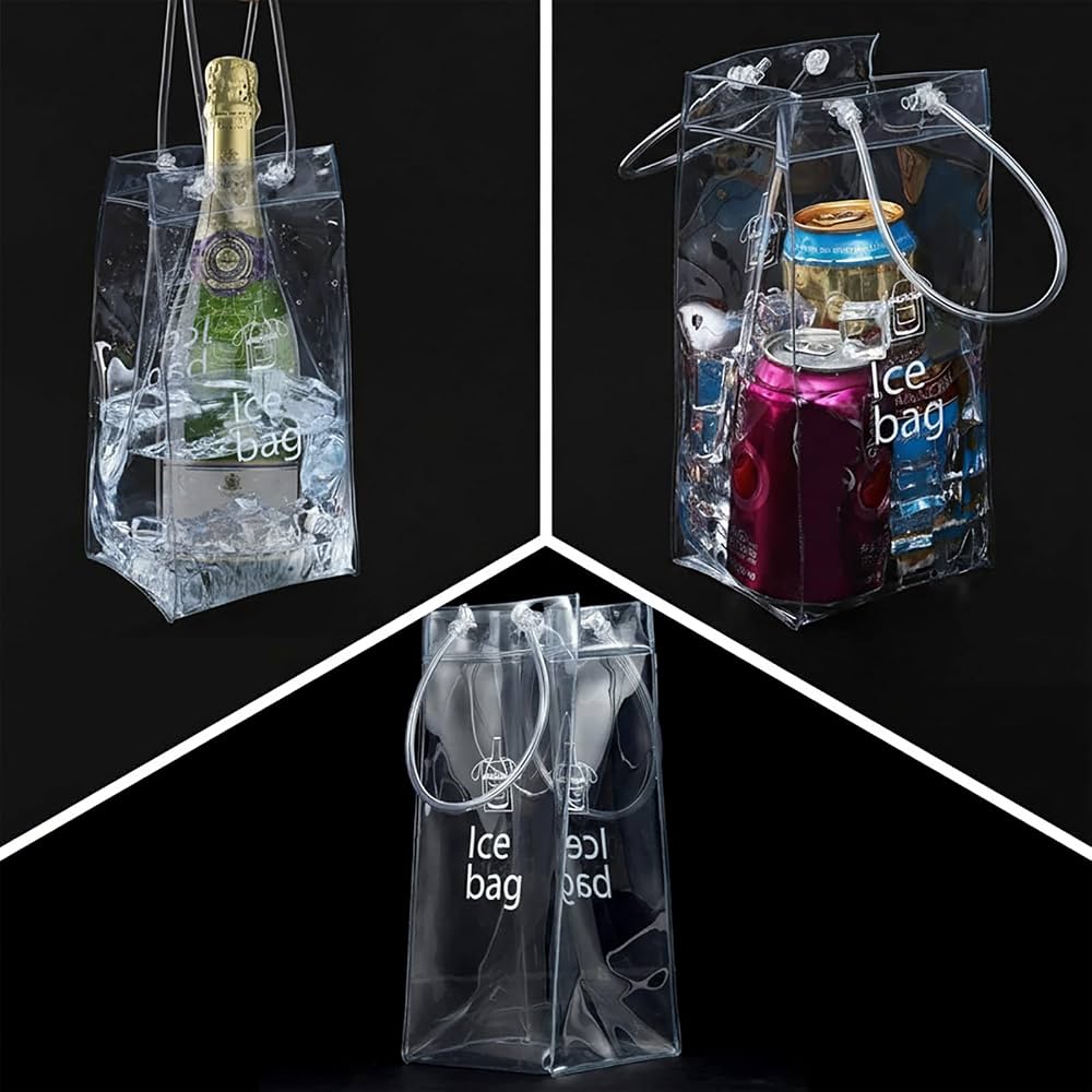 Mevronisshop-Sac De Glace Vin Refroidisseur Cooler Avec Poignée, 2