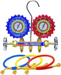UNIWELD Manifold Gauge Set for R134a R12 R22 Gases
