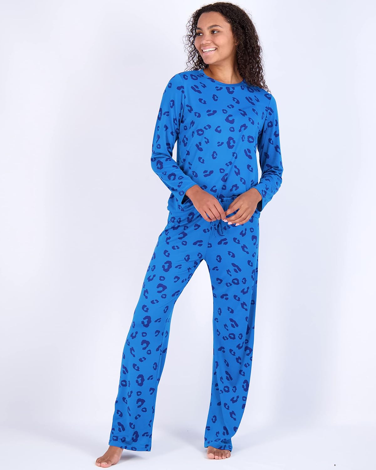 Real Essentials 2 Pack: Women’s Pajama Set Super-Soft Short & Long Sleeve Top With Pants (Available In Plus Size)
