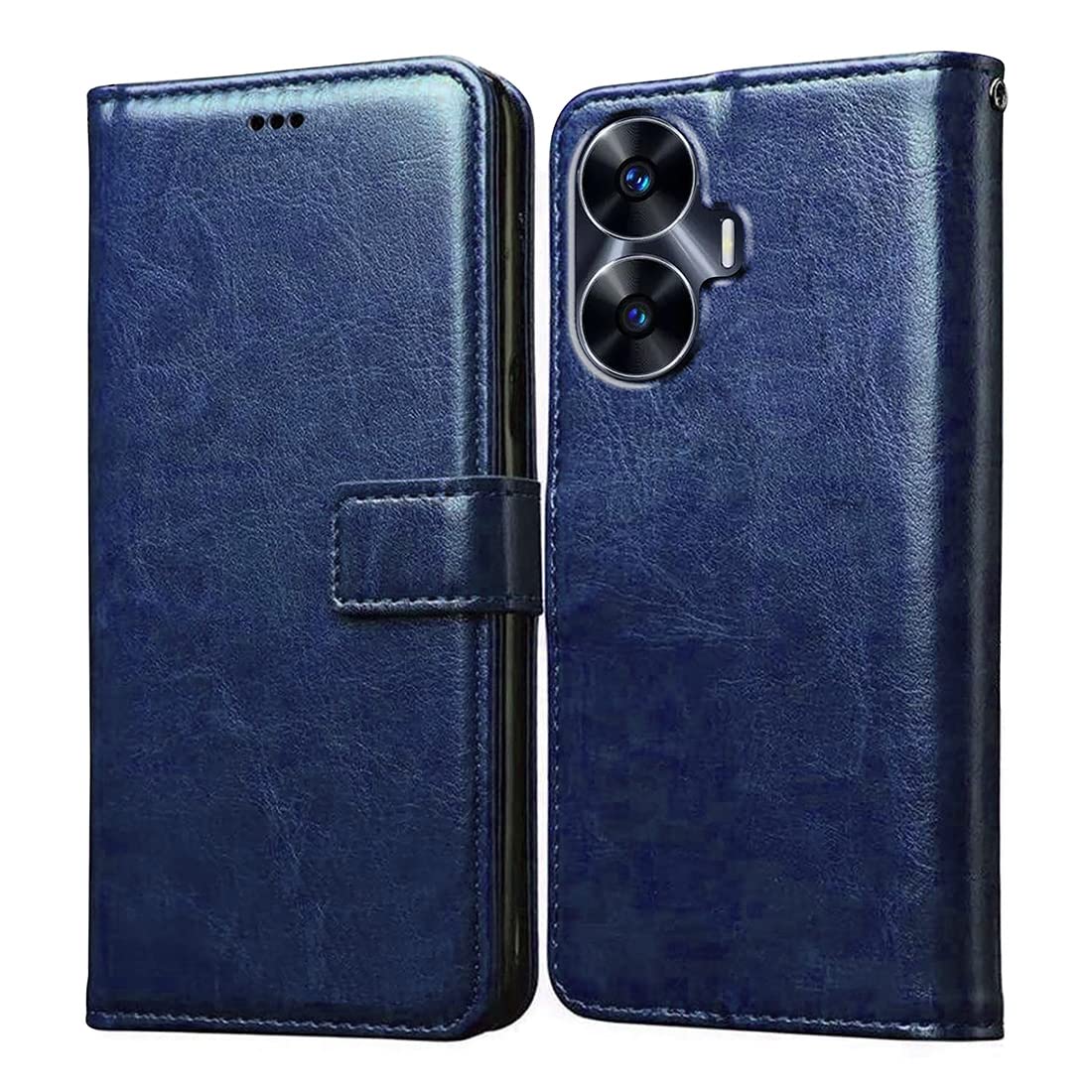 Amazon Brand – Solimo Flip Leather Mobile Cover (Soft, Flexible & Kickstand Back case) Compatible for Realme C55 4G / Narzo N55 4G (Blue) offers donot miss Amazon Brand – Solimo Flip Leather Mobile Cover (Soft, Flexible & Kickstand Back case) Compatible for Realme C55 4G / Narzo N55 4G (Blue) offers donot miss