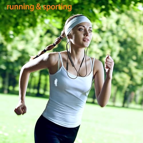 Miniatura 5 de Auriculares Bluetooth G5 con banda para el cuello, con micrófono inalámbrico, auriculares de graves profundos de alta fidelidad, auriculares