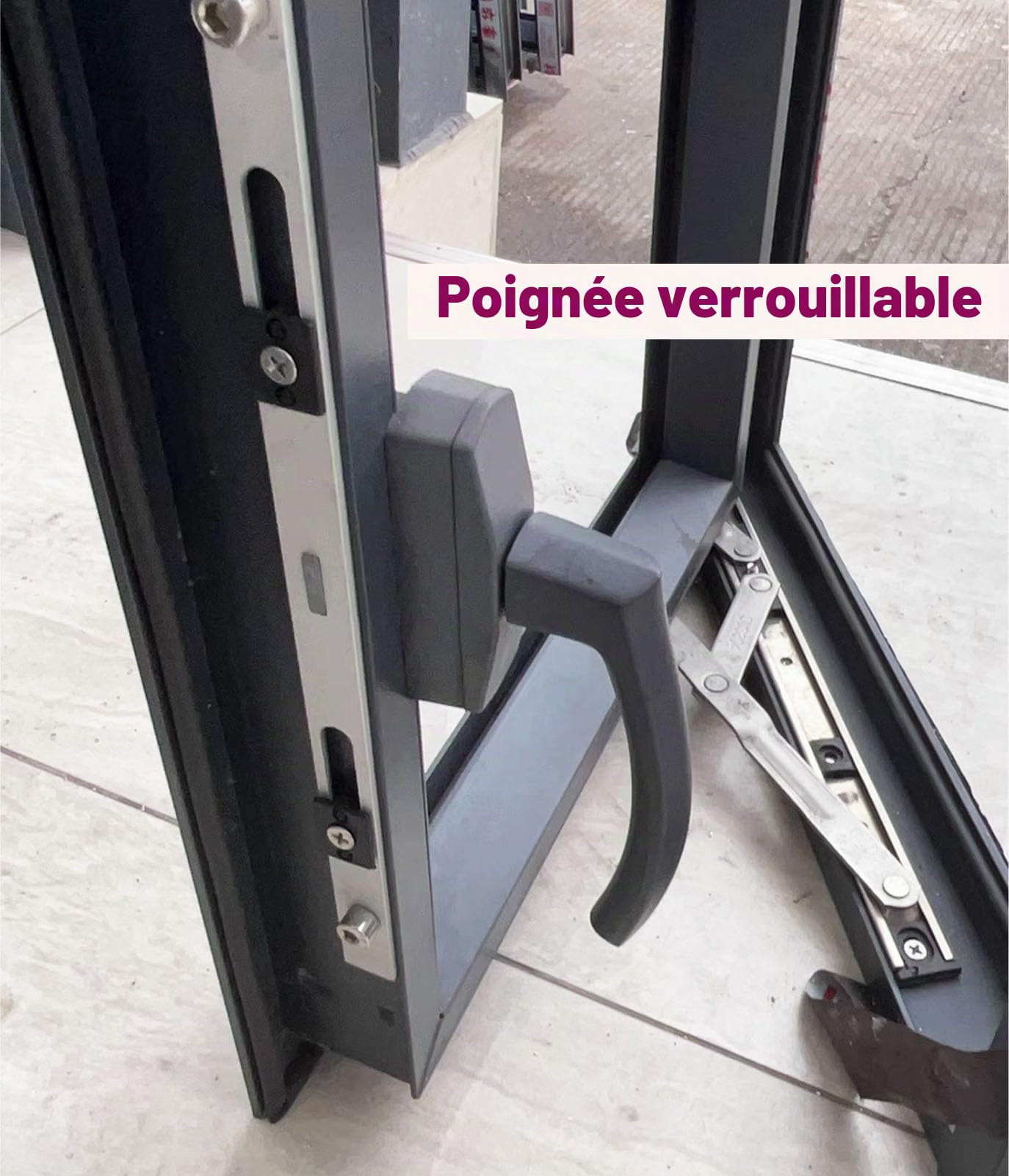 Fenetre Fenetre à Guillotine en Aluminium avec Serrure, 30x40 40x50 60x60 70x80 Cm Fenêtres de Remplacement pour Maisons, Mobile Home, Verre Clair Trempé Fenêtre D'aération(WxH30x40cm)