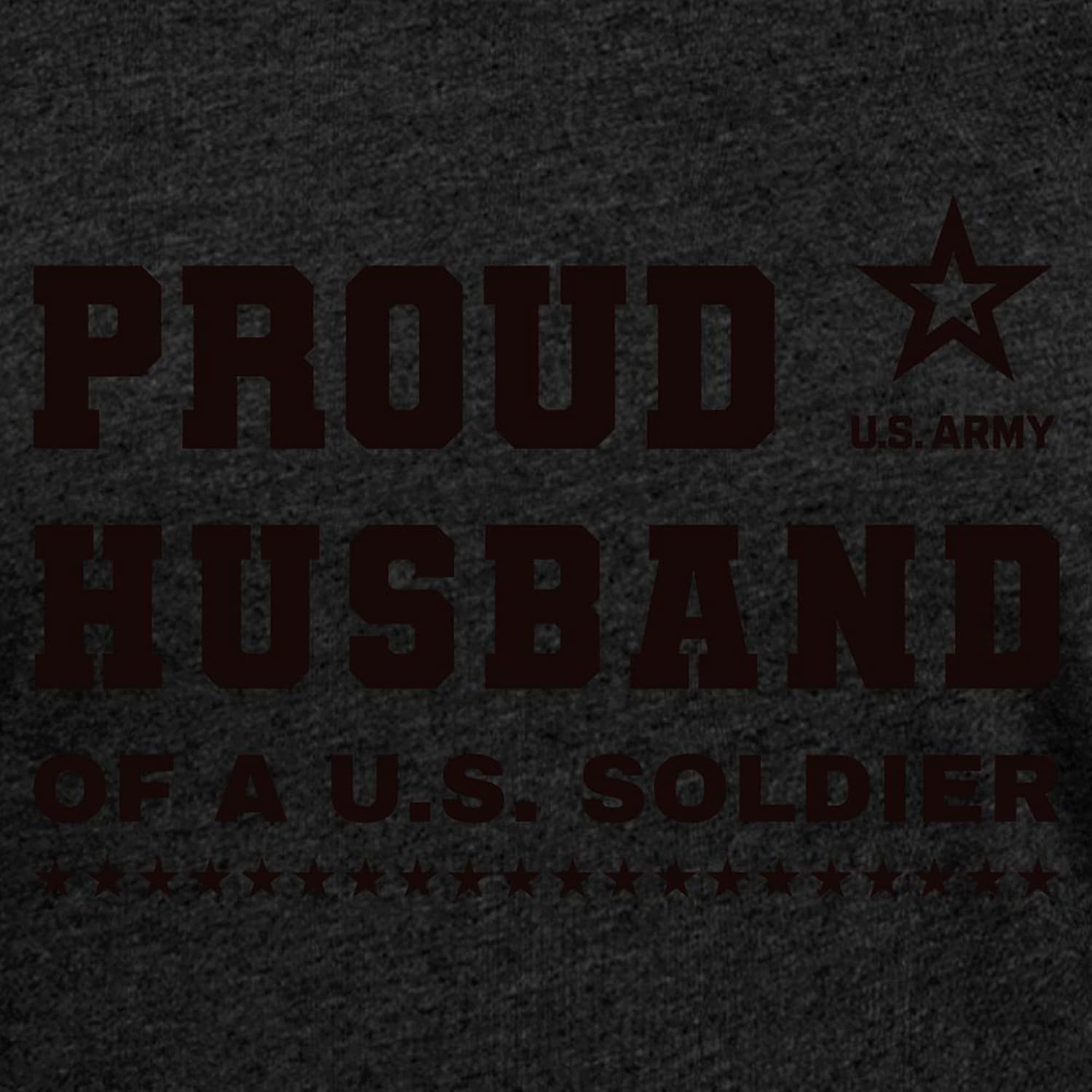 CafePress Proud Husband of A Soldier Black T Shirt Men's Football T-Shirt