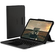 URBAN ARMOR GEAR UAG Designed for iPad 11" A16 11th Gen 2025, 10.9" 10th Gen 2022 Case with Keyboard A3354 A3355 - US English Bluetooth Wireless Keyboard Multi-Touch Trackpad Folio Cover, Black/Ash