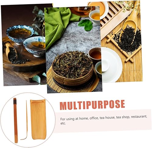 Miniatura 8 de BESPORTBLE Utensilios de ceremonia de té, juego de 3 cucharas, té verde, matcha, accesorios japoneses, kit de matcha artículos para el hogar,