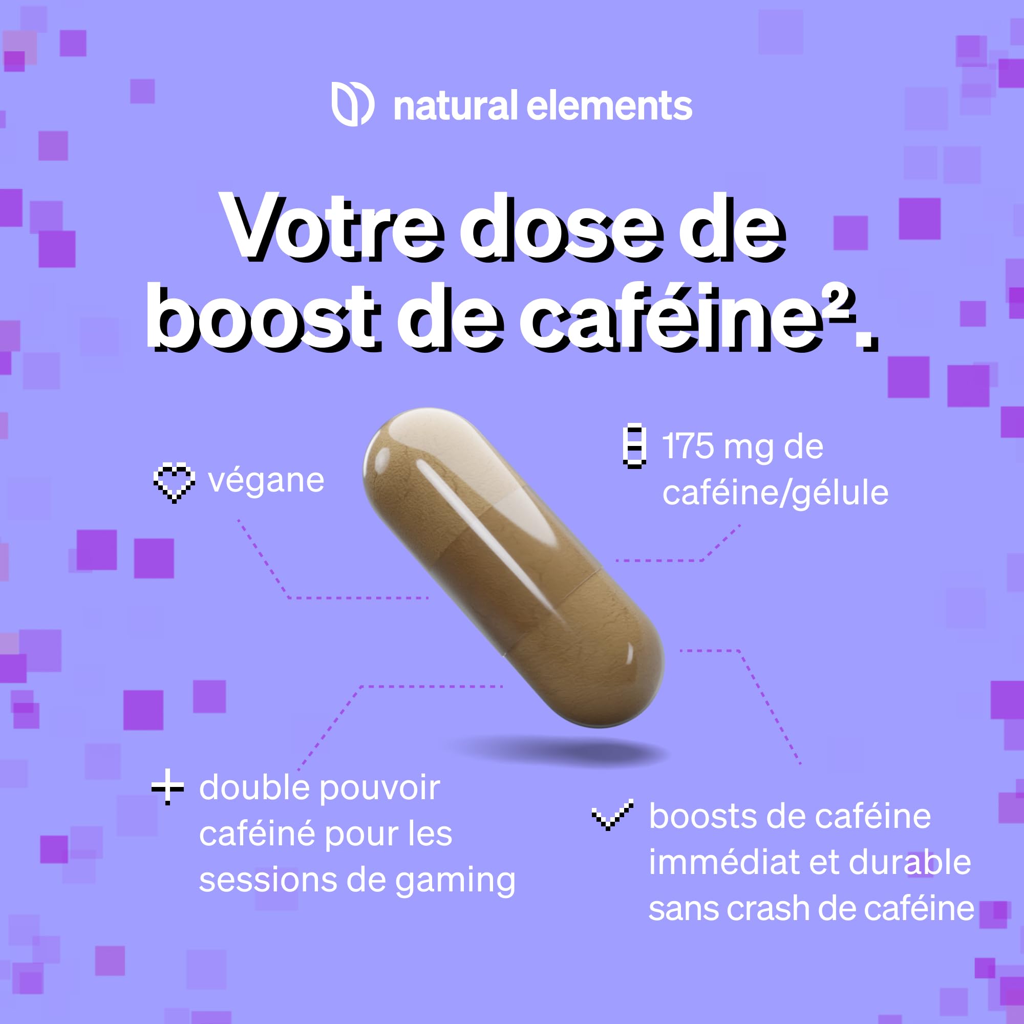 Quick Start – 180 gélules – pour 6 mois – avec caféine (NewCaff®75) – végane, hautement dosé – produit et contrôlé en laboratoire en Allemagne