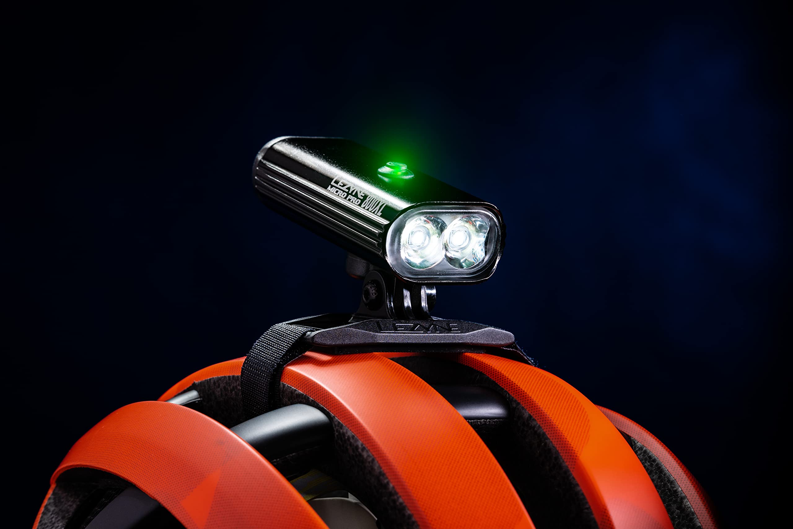 LEZYNE Supporto LED per casco da bicicletta, ottimale guida notturna, registrazione, facile da installare, versatile, durevole