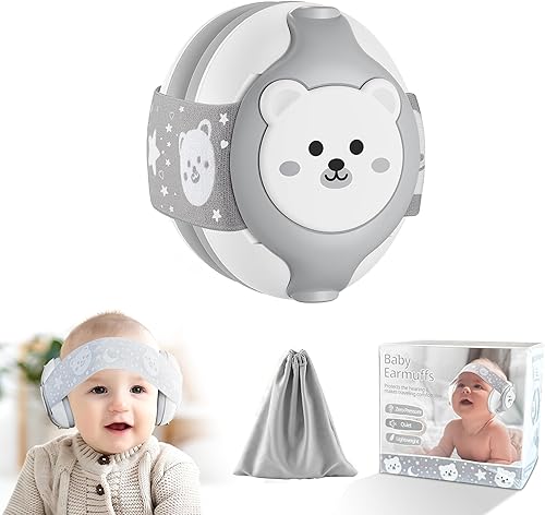 Auriculares para bebé, protección para los oídos, orejeras con reducción de ruido para bebés de 0 a 36 meses, auriculares con cancelación de ruido