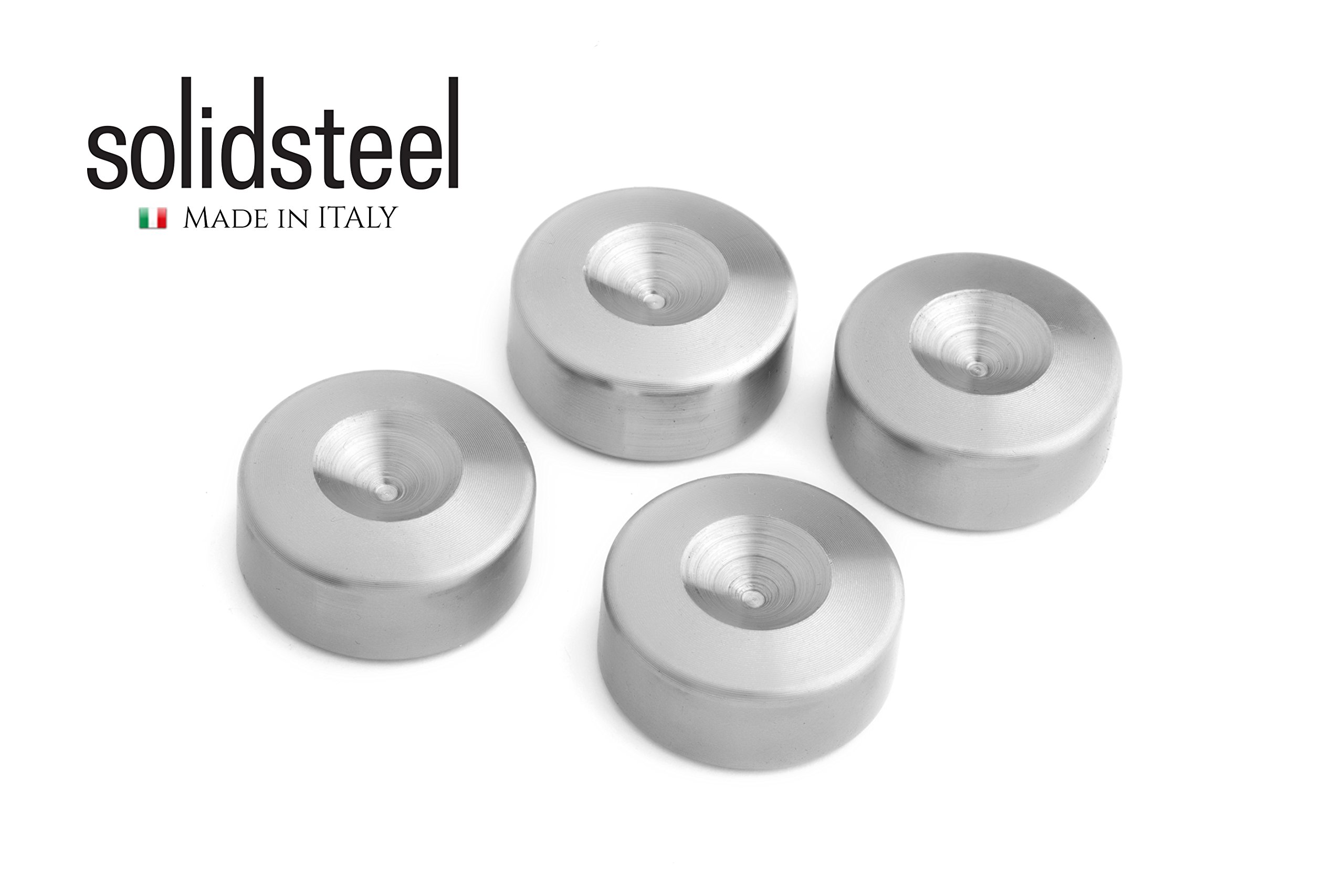 Solidsteel S2-5 Mobile Stereo Hi Fi Porta Elettroniche, Mobiletto Rack Audio a 5 Livelli in Legno (Made in Italy), Telaio in Metallo per Impianto Hi-Fi Stereo, Punte Regolabili in Acciaio INOX