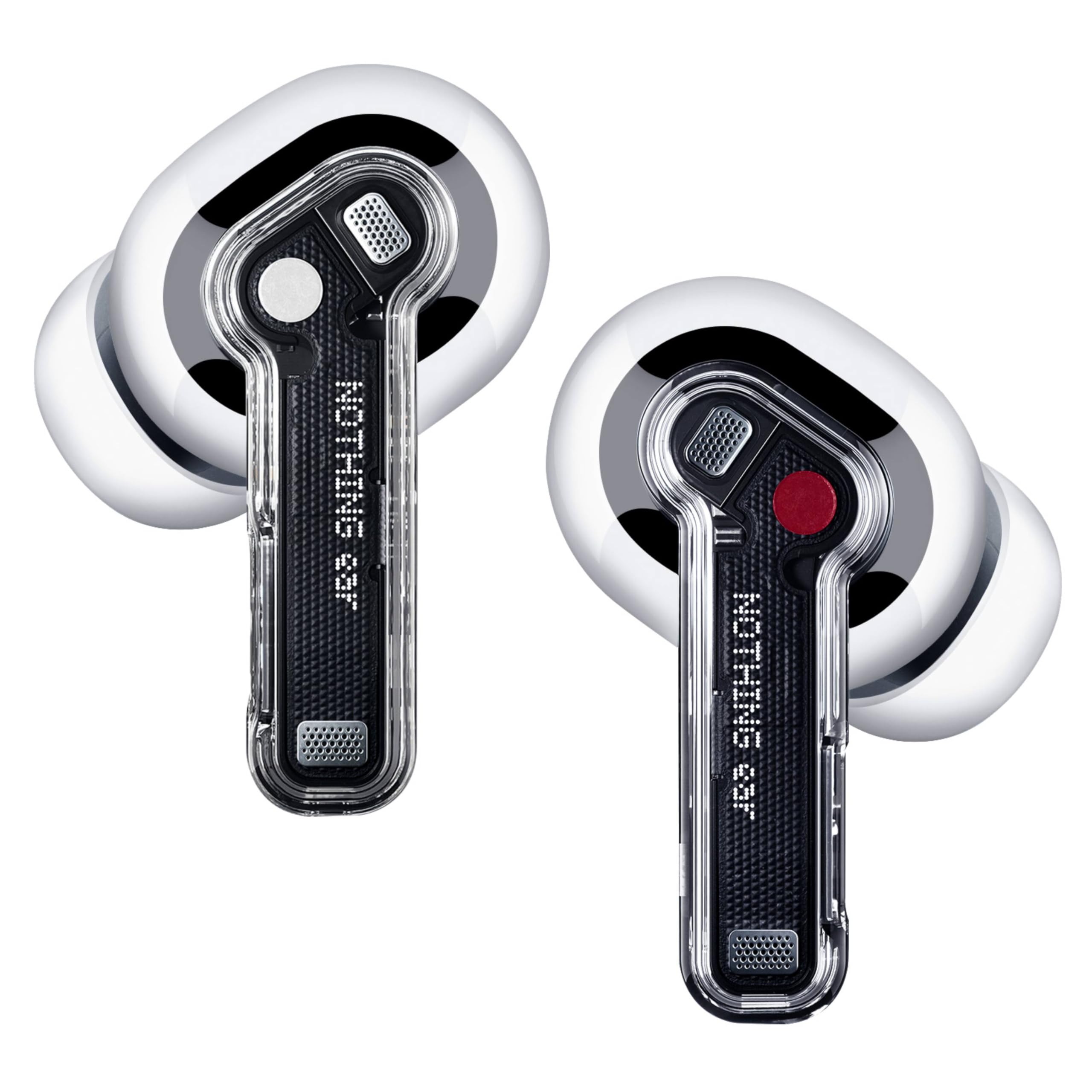 Nothing Ear Wireless Earbuds Bluetooth, 45dB Hybrid Smart ANC Earbuds, 11mm Deep Bass Boost, Hi-Res Audio with LDAC & LHDC 5.0, 6 Mics Call, 40.5H Playtime with Fast Charging Case, ChatGPT Supported