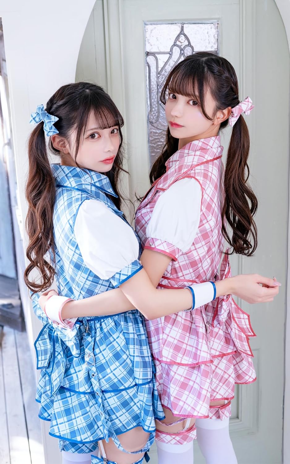 アイドルモードスクールガールコスチューム マリームーン【ブルー】 ピンク/ブルーは予約】アイドルモードスクールガール