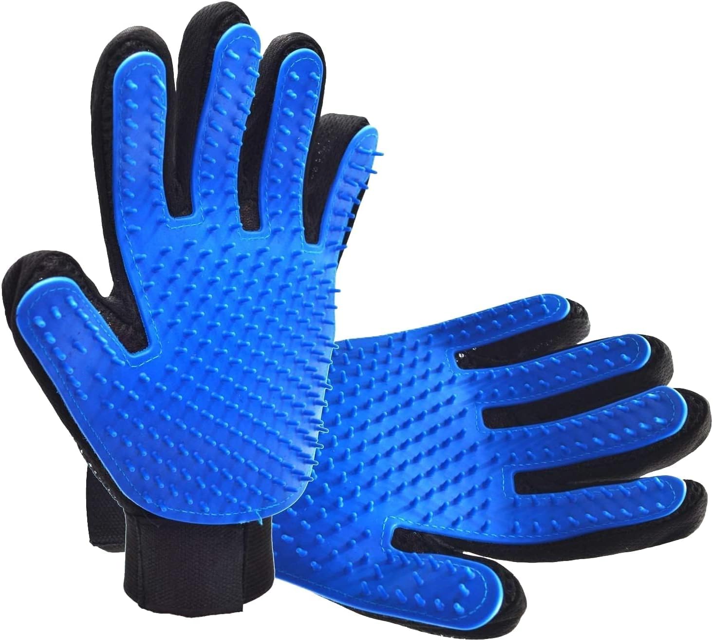 BUYOHLIC Grooming Mitt for Dogs, Cats, Rabbits & Horses with Long/Short/Curly Hair Pet Hair Gloves for Pet Hair Removal Pet Grooming Glove