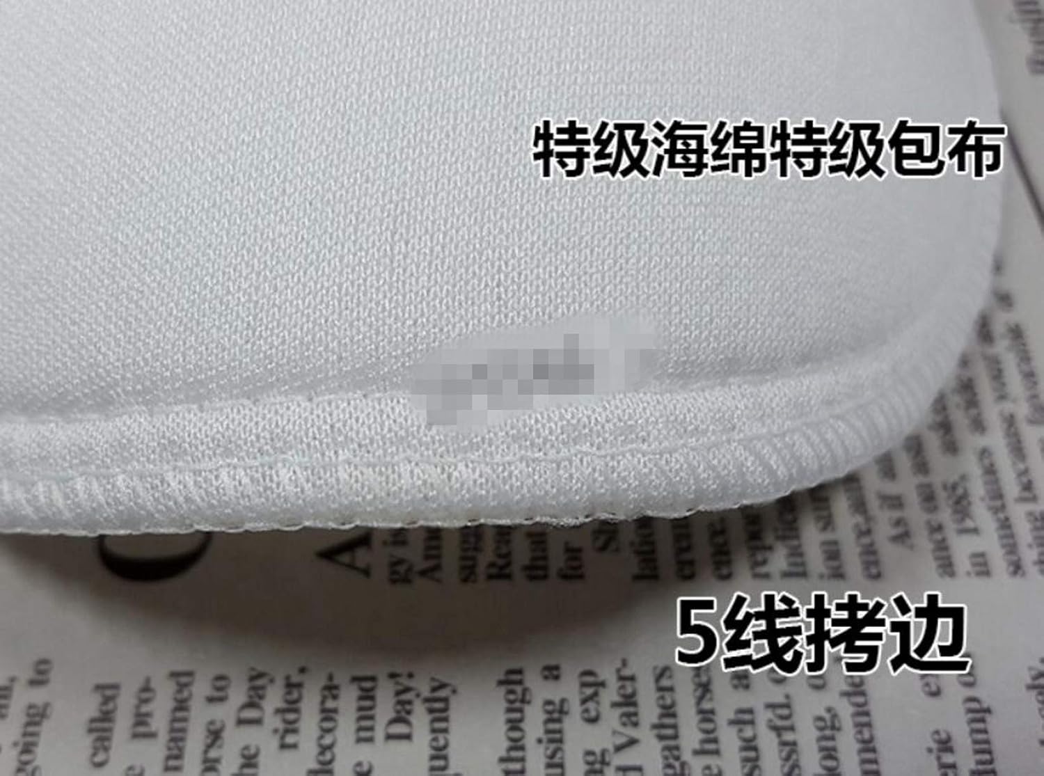 WellieSTR 4 Pairs 2.5cm Sponge Shoulder Pad Covered Set-in Shoulder Pad for Woman Man Suit Clothes Blouses T-Shirt Clothes Sewing Accessories (2 Pairs White and 2 Pairs Black)