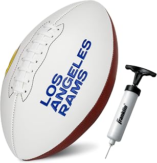 Franklin Sports NFL Autograph Football - Official Size White Panel Souvenir Football for Autographs + Signatures - NFL Team Fan Shop Memorabilia