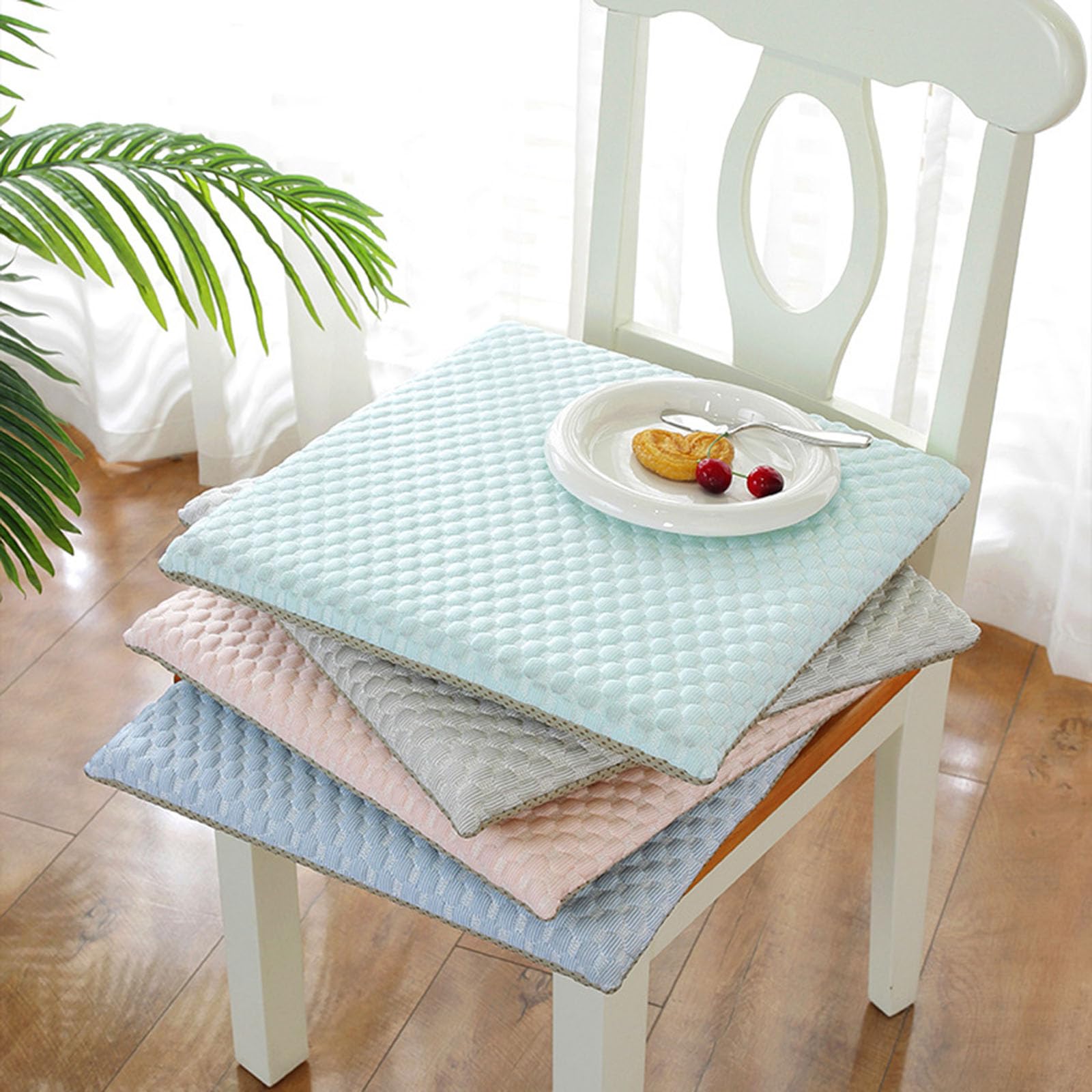 Cuscini Per Sedie 40x40cm - Sfoderabili, Con Lacci E Base Antiscivolo, Per Interni Ed Esterni - Foto 6