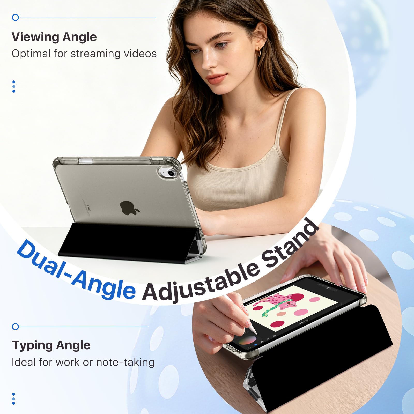 Amazon.com: MoKo Cute Case for iPad A16 11th/10th Generation with
