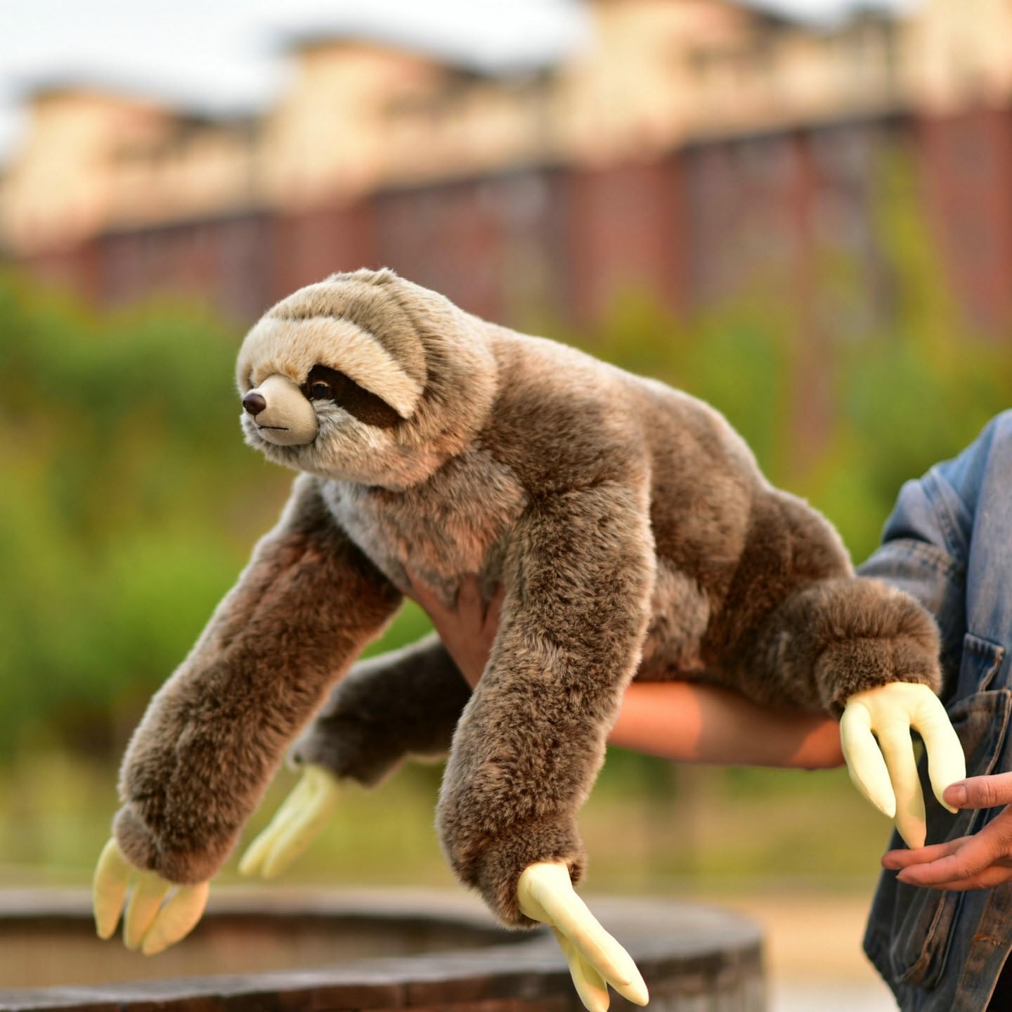 Grande peluche bradipo, animale di morbido e coccoloso