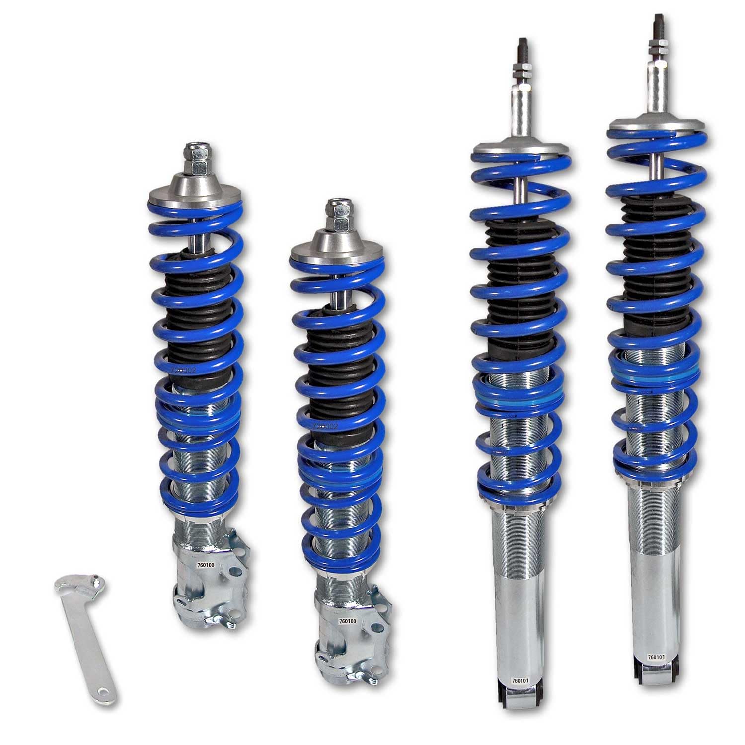 JOM BlueLine Gewindefahrwerk kompatibel mit VW Golf 2 Golf 3 / Vento Schraubfahrwerk