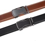 Ratchet Belts for Men 2 Pack - Mens Belt Leather with 35mm in Gift Set Box