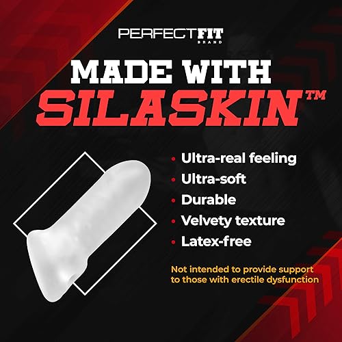 Miniatura 3 de PerfectFit Brand Fat Boy Ultra Fat 5.5", funda para el pene, potenciador sexual, suave y cómoda manga para el pene