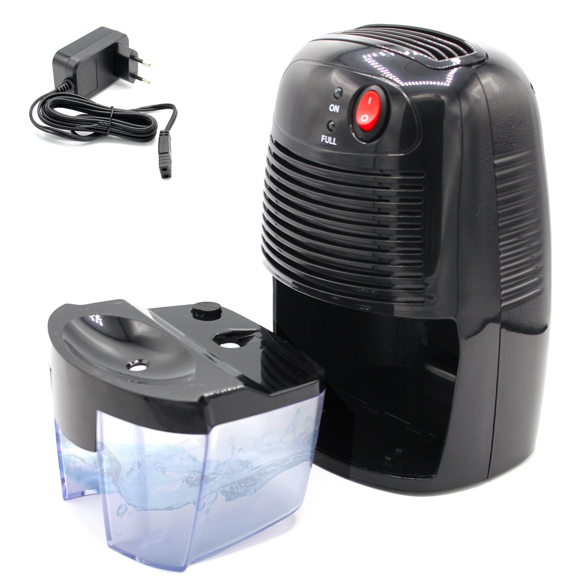Deumidificatore Portatile Elettrico - Silenzioso e Compatto - Cattura Fino a 250ml/giorno - Capacità 500ml - Superficie di Copertura: Fino a 20m² - Utilizzabile in Molte Parti