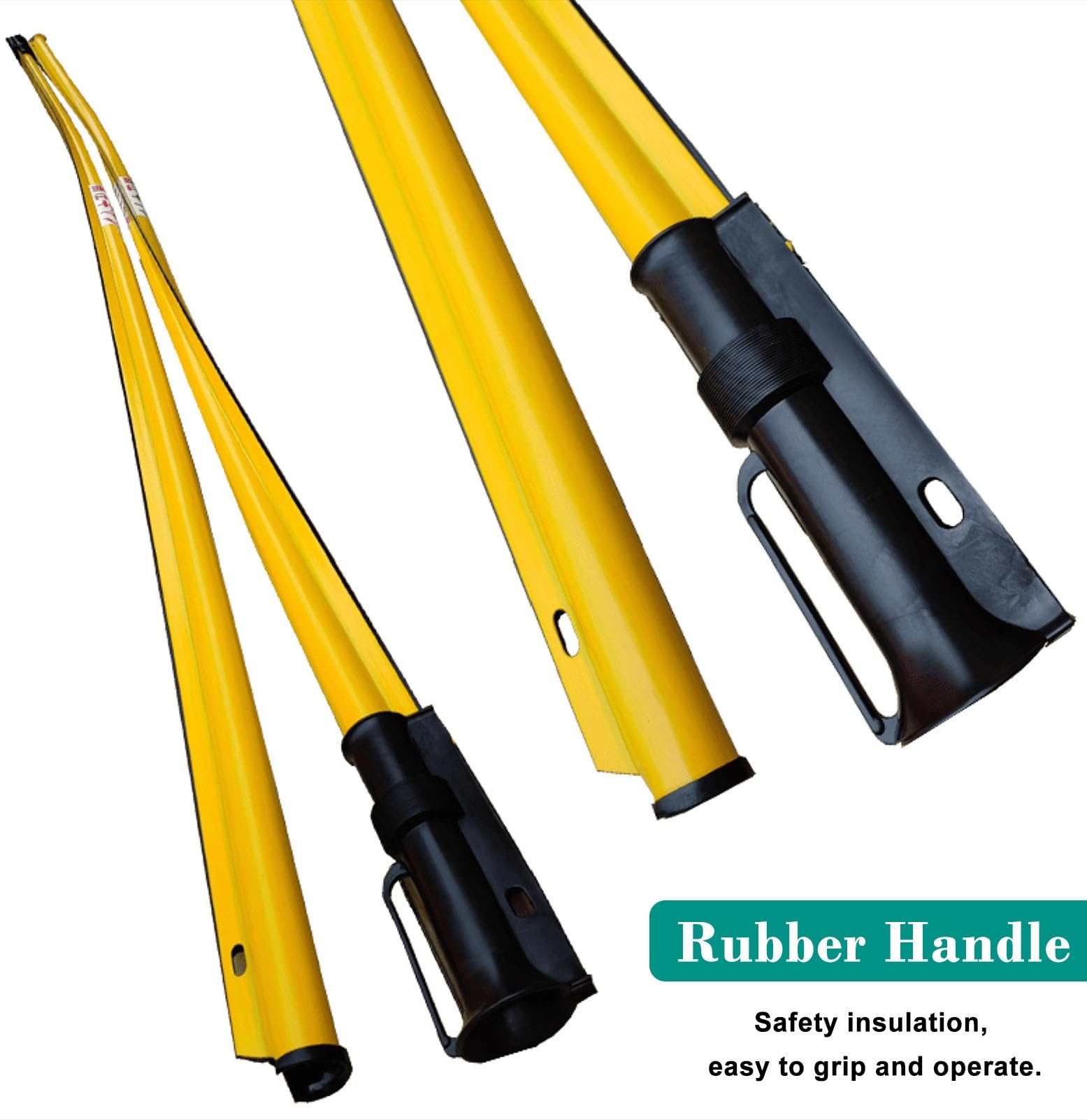 Manguitos aislantes eléctricos antielectrocución, resistencia dieléctrica de hasta 10000 V, tubo protector portátil a presión, no conductor, 3 m, amarillo
