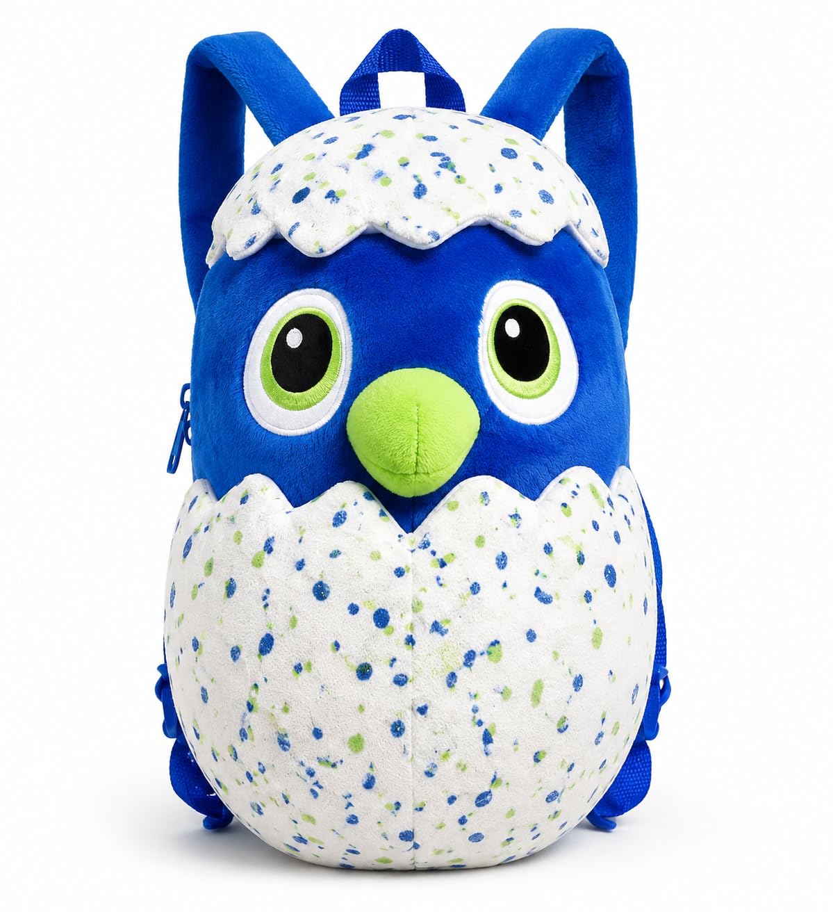 SRV Hub 3D Plush TV Character Backpack for Girls, Blue White Kids Rucksack with Adjustable Straps, Zipped Pocket – Lightweight School Nursery Bag for Age 3+ Travel Use