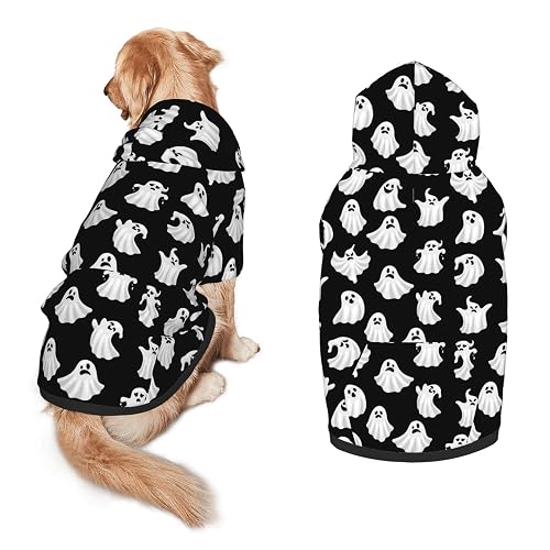 Halloween Dog Costume Halloween Ghost Cosplay Clothes Sweaters Outfits Pullover