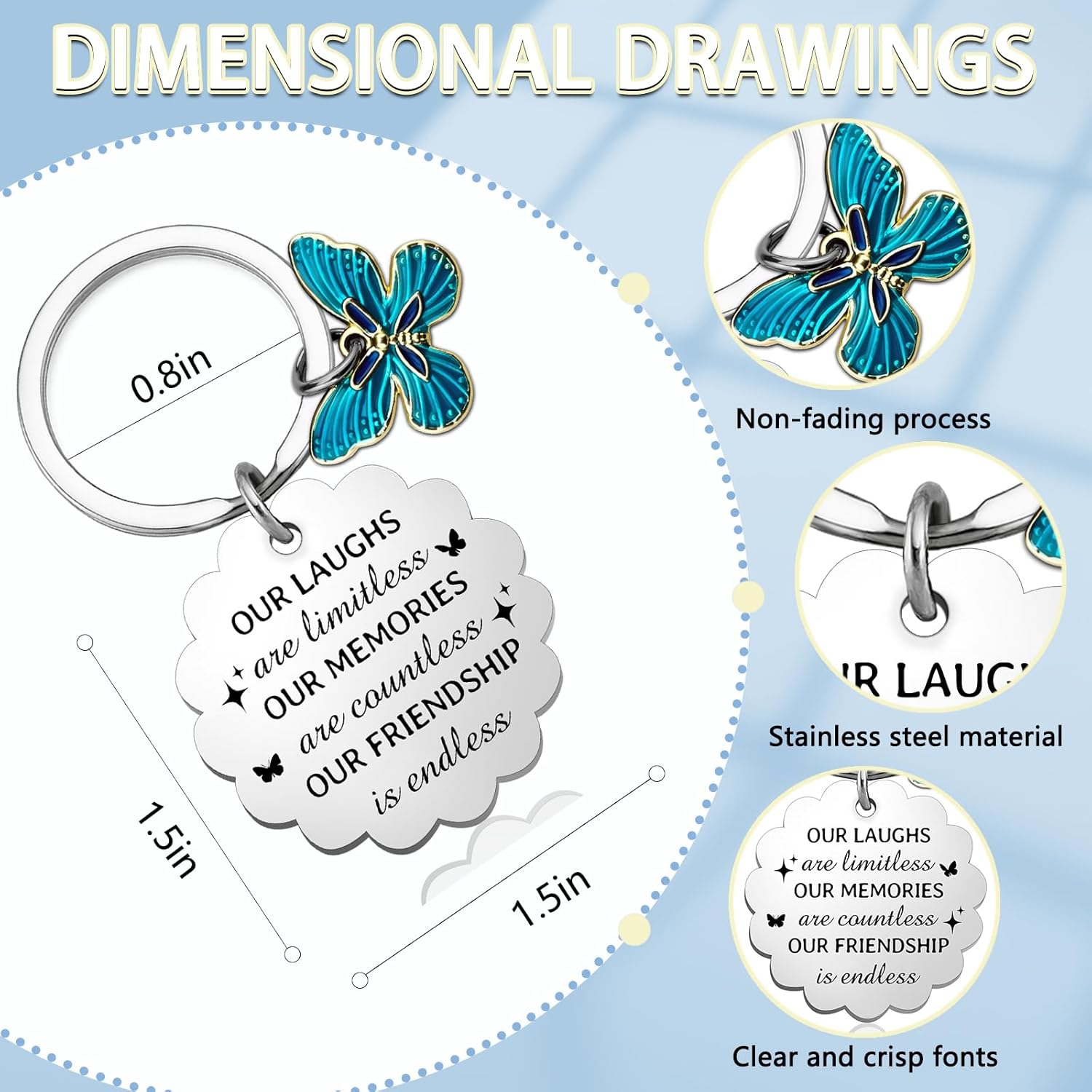 Friendship Gifts for Women Best Friend Birthday Gifts Long Distance Friendship for Women Besties Going Away Gift for Coworkers Bestie Birthday Presents - Image 2