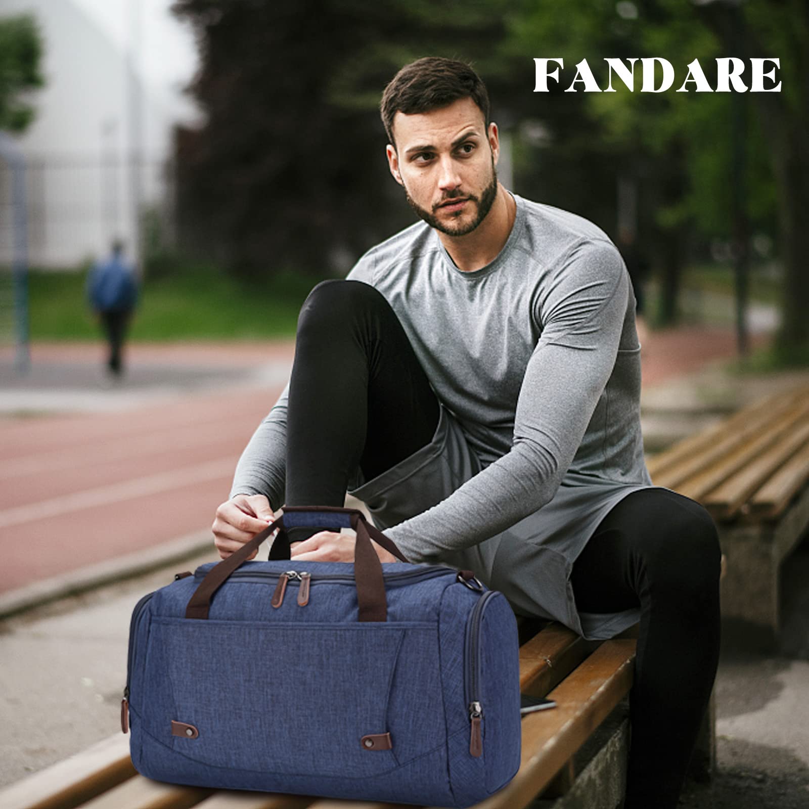 FANDARE Borsone da Viaggio in Tela Uomo Borsa Palestra Borsa Sportiva Donna Borsone Piscina Grande Borsone Nascita Ospedale