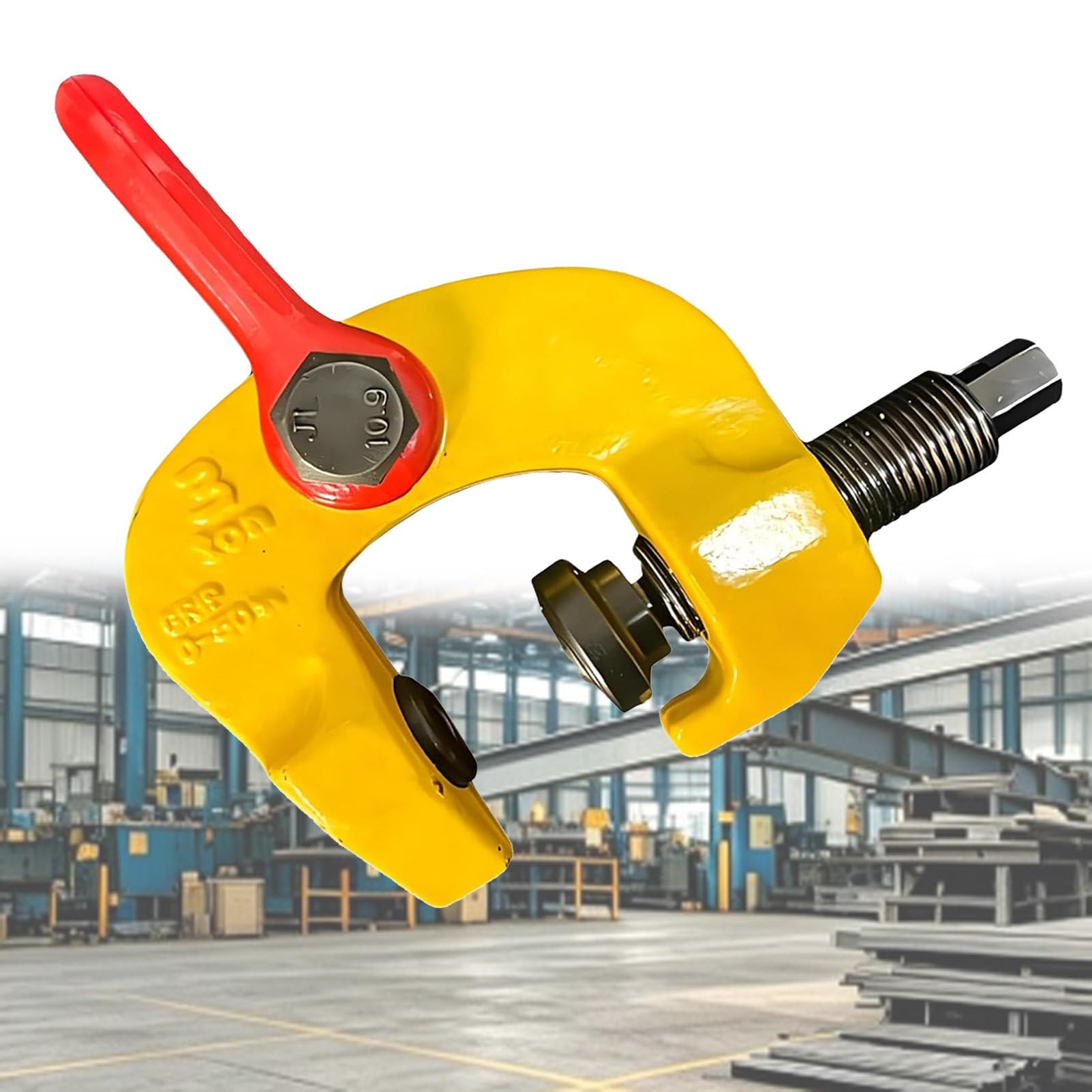 1.5T 3T Screw Lifting Clamp, Heavy Duty Plate Hoist Clamp, 4400/6600 Lbs, Forged Steel Hoist for Vertical & Horizontal Lifting of Steel Sheets 1.5T