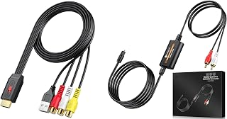 Neoteck Audio Conversion Bundle: 192kHz DAC Converter & RCA to HDMI Converter for HDTVs, Game Consoles, and More