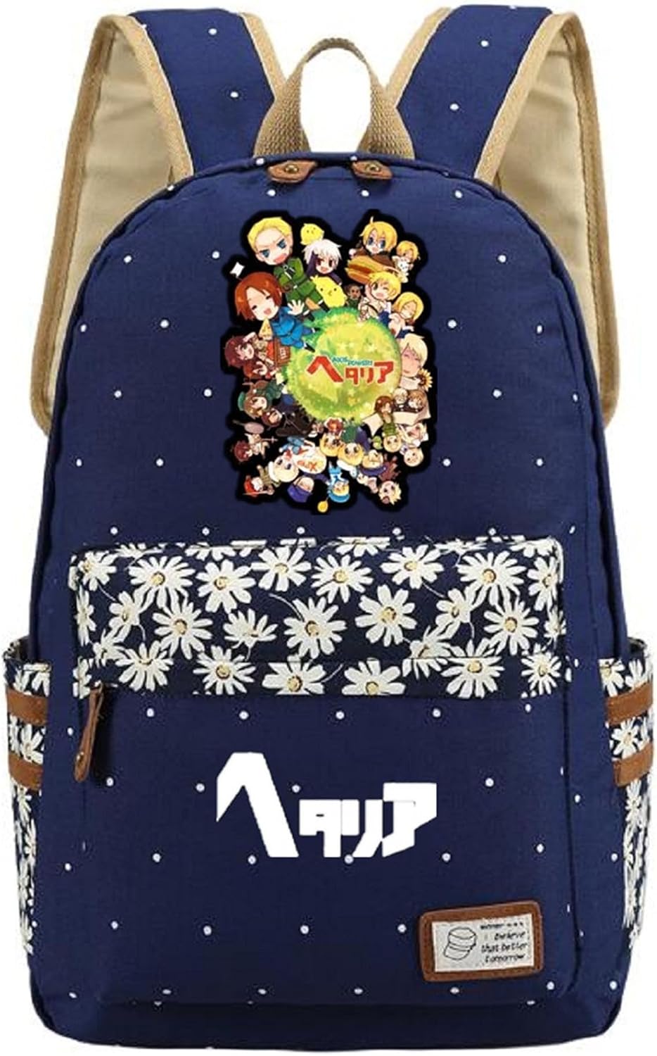 Anime Axis Powers Hetalia Backpack School Bag Canvas Daypack Student Bag 6