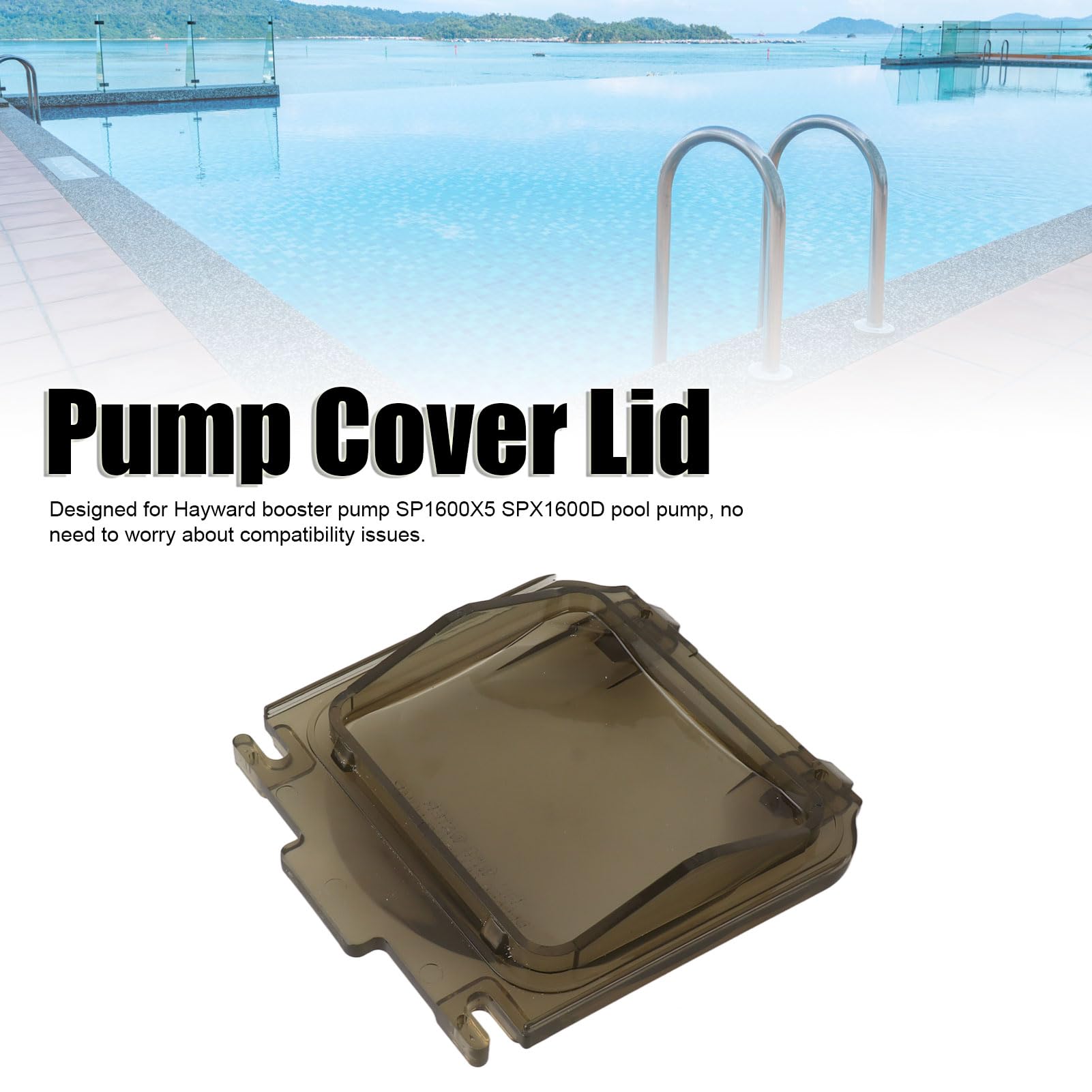 Tapa De Bomba De Piscina SP1600X5, Repuesto Tapa SP1600X5 con Junta, Pieza Duradera para Accesorios para Depuradora, 20,32x16,76 Cm Filtro