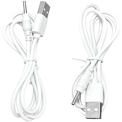 Miniatura 8 de BabyValley Cable de carga DC de repuesto para Womanizer Pro 40 Toy Barrel Jack USB Cable de carga (1, blanco)