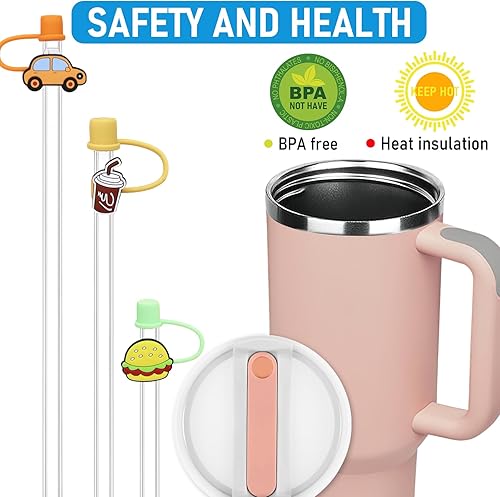 Miniatura 3 de Stanley - Tapas para tazas, 9 unidades, accesorios de tapa de repuesto para vaso Stanley de 40 onzas 2.0 y otros vasos de 40 onzas, incluye tapa