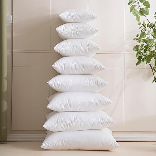 Miniatura 3 de JUSPURBET Cojín de almohada suave de 22 x 22 pulgadas para sofá y dormitorio, cojín cuadrado con funda 100% algodón, forma de almohada de cojín