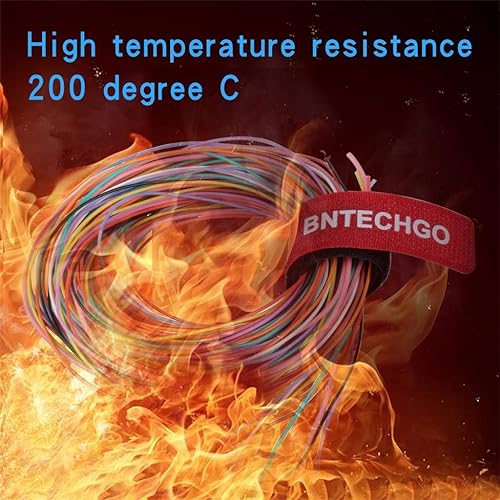 Vista 37 de Bntechgo 20 alambres de silicona suave y flexible, silicona resistente a altas temperaturas, altamente eficiente 20 AWG calibre, 100 hilos