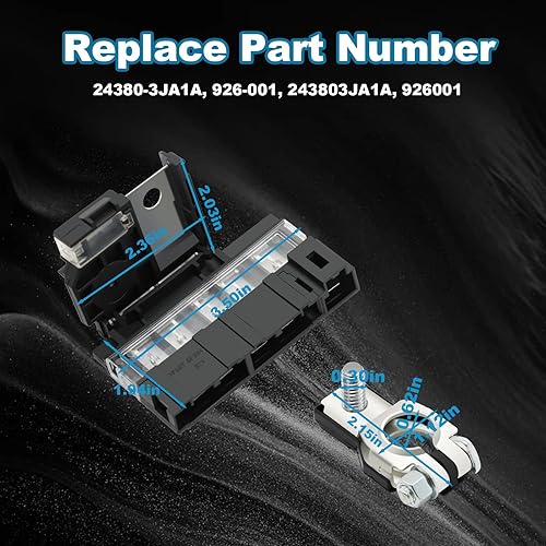 Miniatura 3 de Terminal de fusible de batería positivo compatible con Nissan Altima 2013-2018 Maxima 2016-2019 Murano 2015-2019 Pathfinder 2013-2019 Reemplazar #