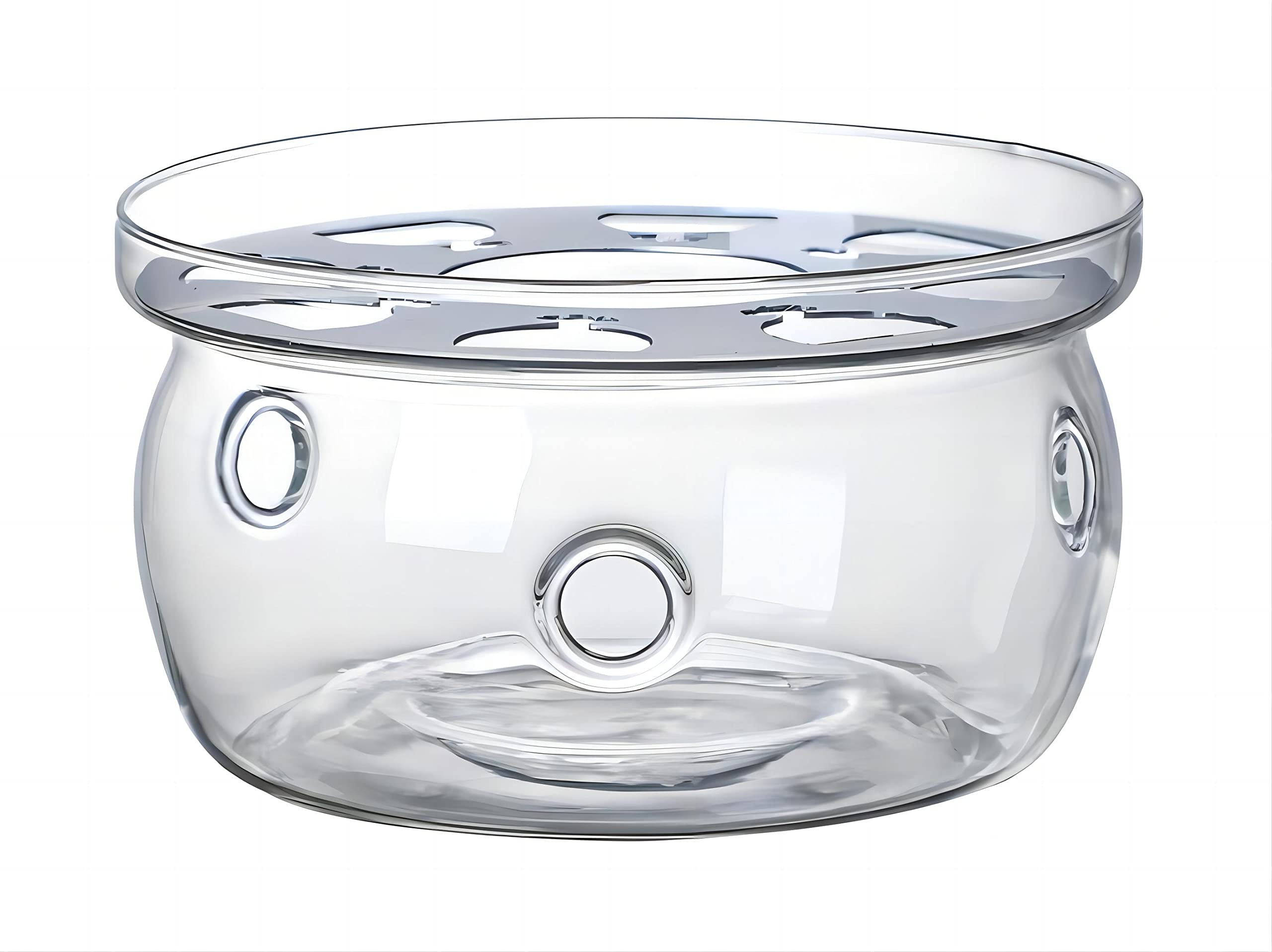 glass teapot warmer high heat resistant borosilicate glass tea light warmer 6 inches candles not included