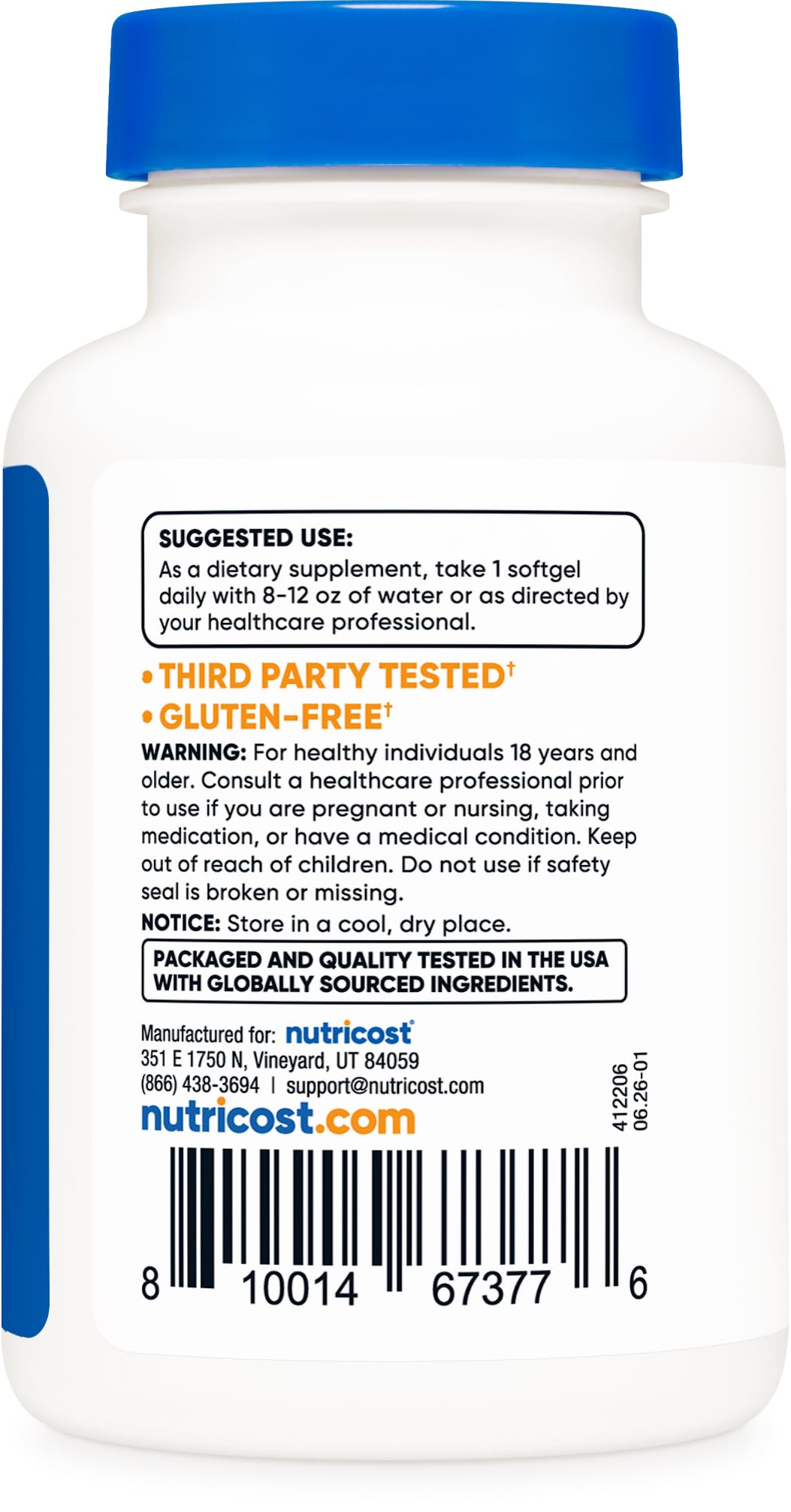 Nutricost Lycopene (20mg) 120 Softgels - Gluten Free, Non-GMO — Amazon image 4