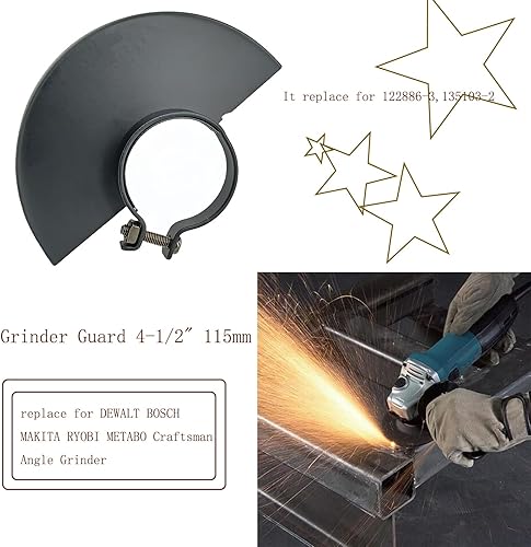 Miniatura 5 de 122886-3 135103-2 KIMGU - Protector de amoladora de repuesto para amoladora angular DEWALT BOSCH MAKITA RYOBI METABO Craftsman