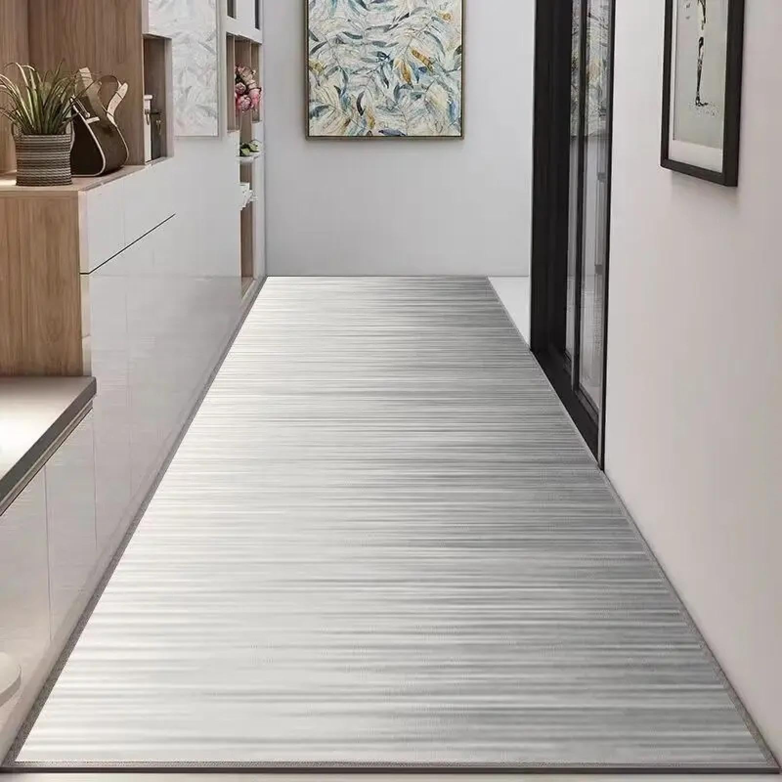 Tapis de couloir de maison moderne anti-glisse pour sécuriser un sol de hall glissant