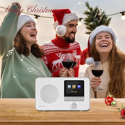Miniatura 39 de LEMEGA IR4S Radio estéreo WiFi a Internet, radio digital FM, Spotify Connect, altavoz Bluetooth, reloj de alarma dual, 40 preajustes, salida de IR4S