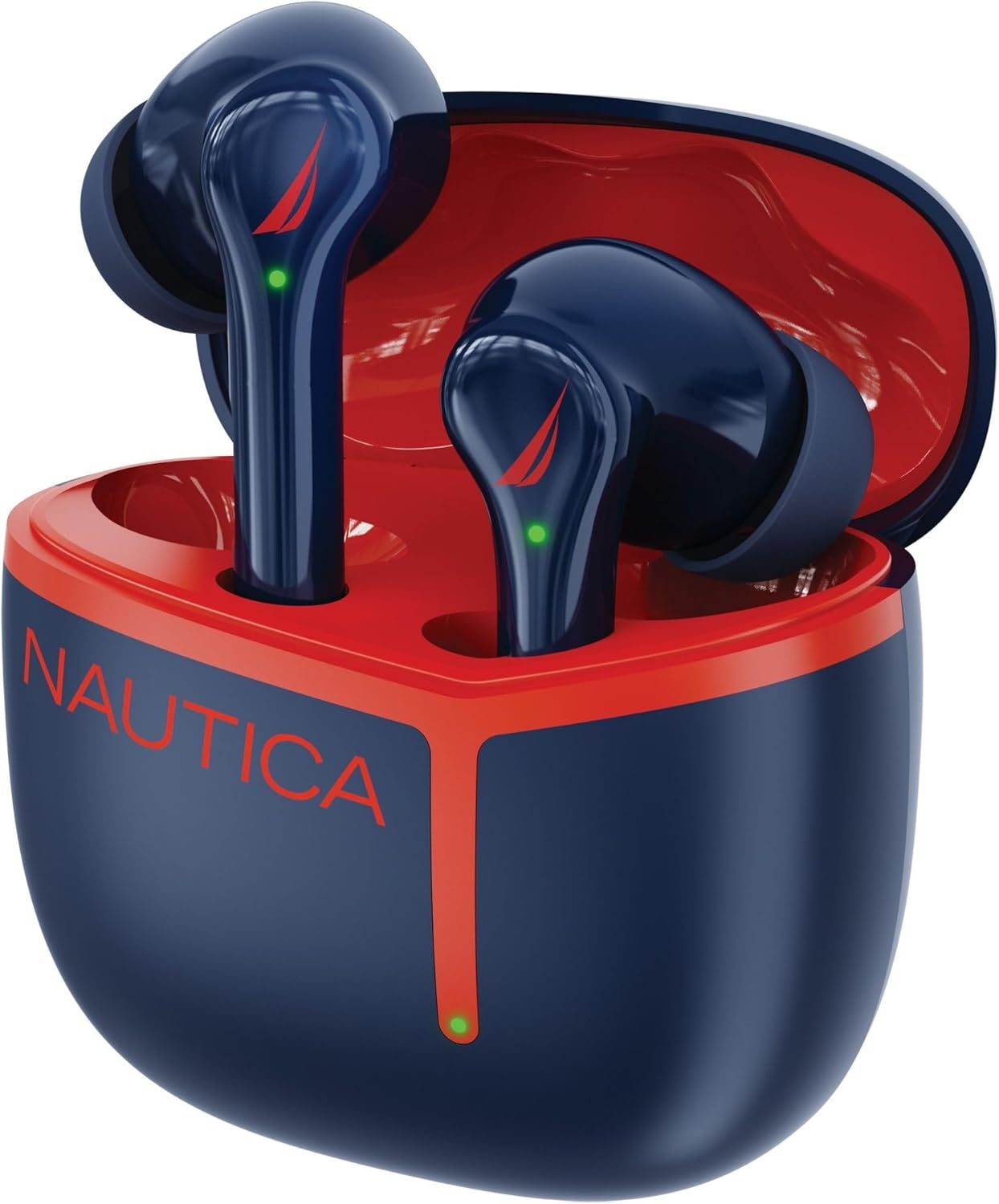 Nautica Bluetooth Earbud, 16H Playtime, Smart Touch Control, Quick Charging, Stylish Dual-Tone Design, Secure in-Ear Fit, Rich Stereo Sound for iOS, Android (Gray - Nude)