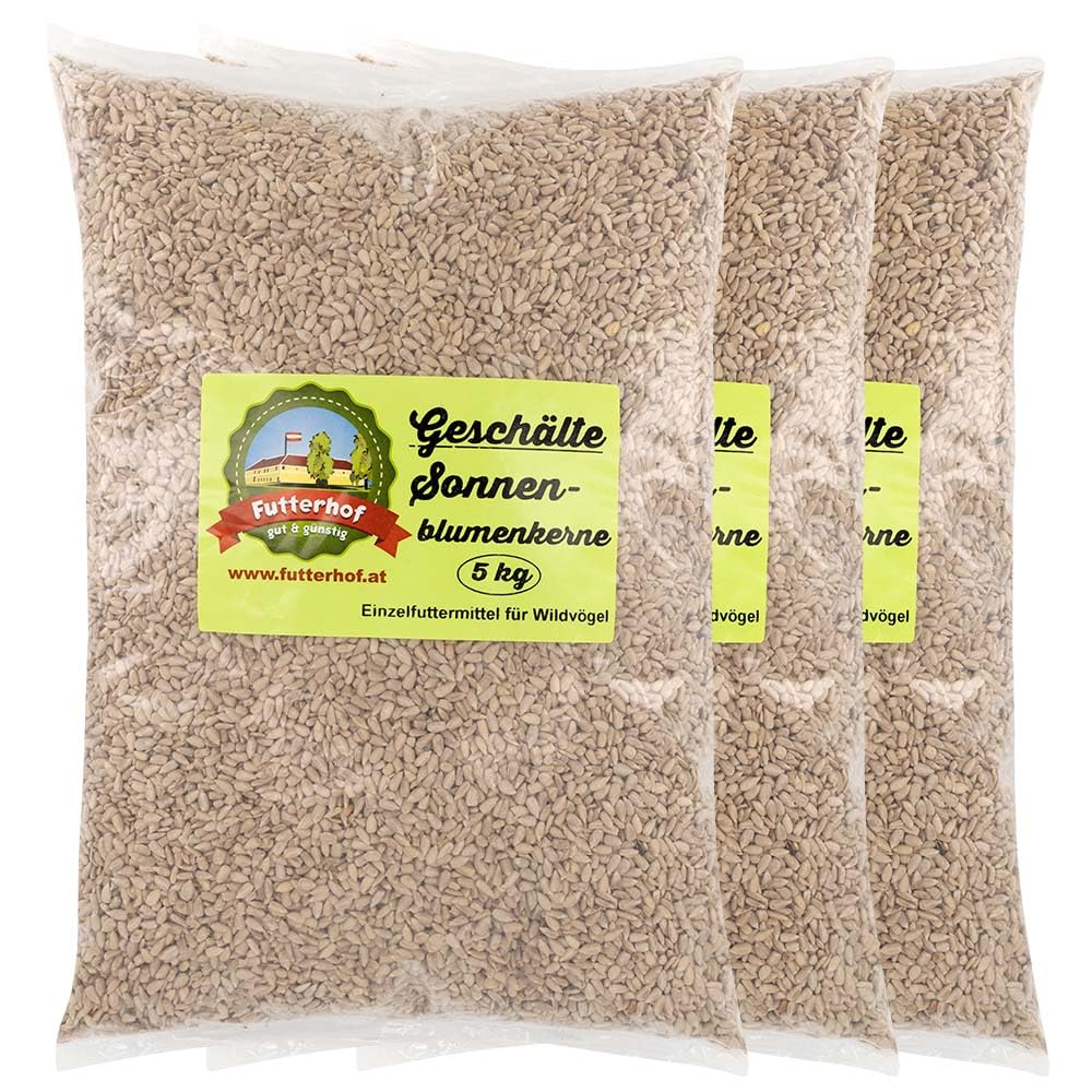 Futterhof geschälte Sonnenblumenkerne 3 x 5 kg = 15 kg