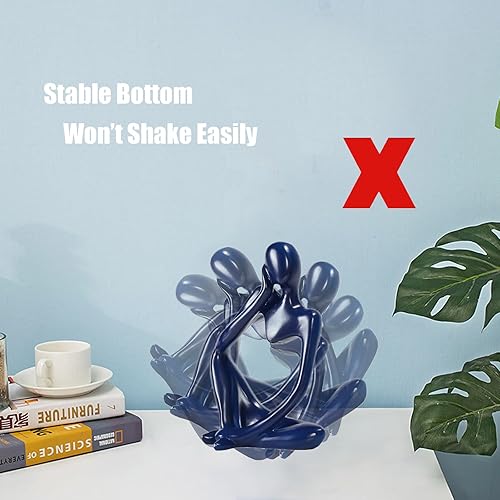 Miniatura 4 de Mini decoración negra de resina para decoración de estante, escultura, decoración de arte abstracto, estantería, decoración de escritorio,